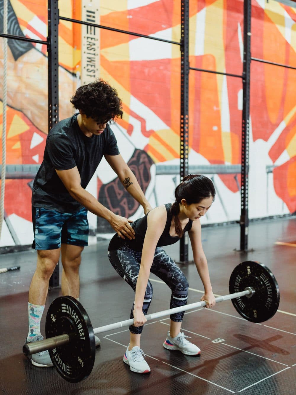 A coached gym session